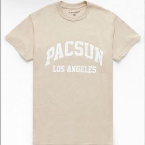 PacSun Beige Graphic Tee